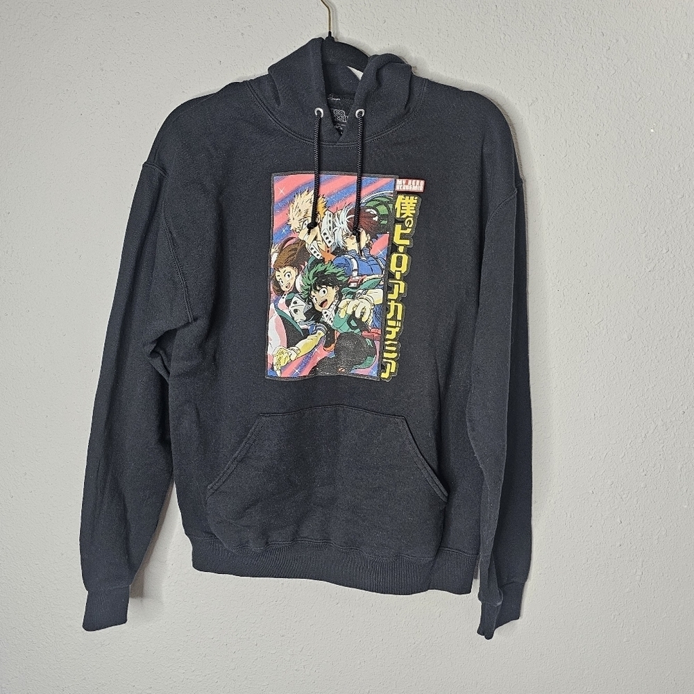 Funimation My Hero‎ Academia Fan Merch Hoodie Black Graphic Unisex Size M Medium